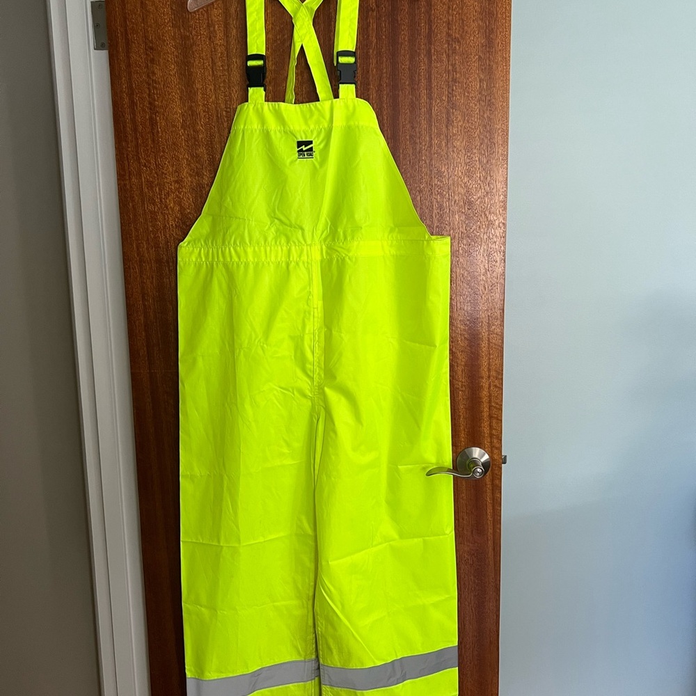 Open Road high visibility bib pant, size 2xl